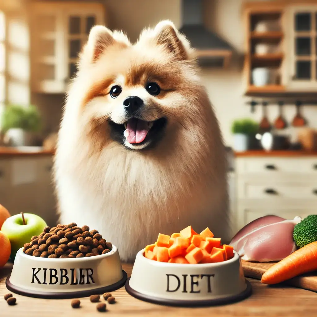 Dieta Mista: 4 Benefícios para o Spitz Alemão