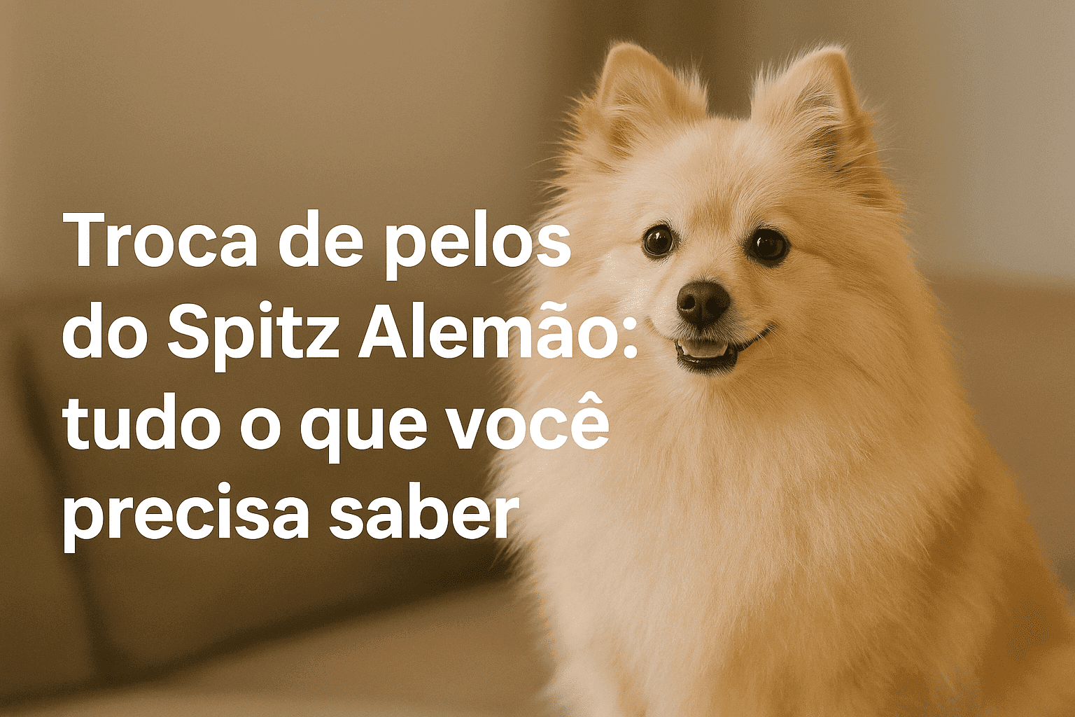 Troca de pelos do Spitz Alemão: tudo o que você precisa saber