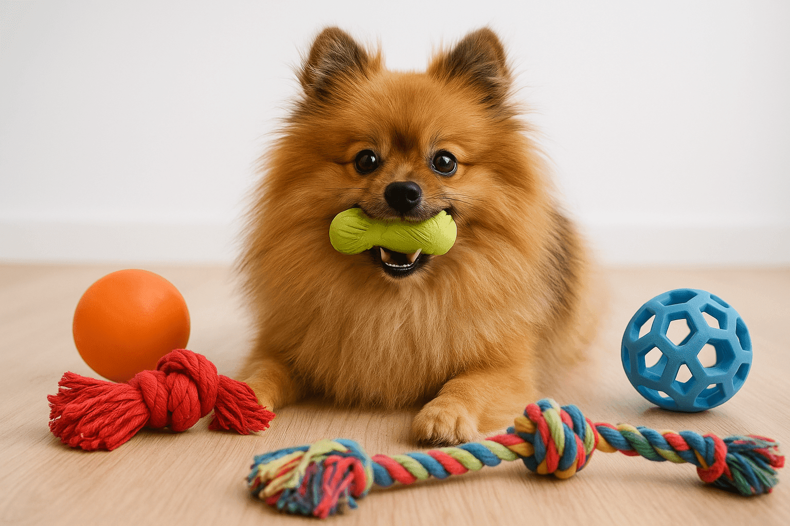 Top 5 brinqedos para gastar a energia dos Spitz