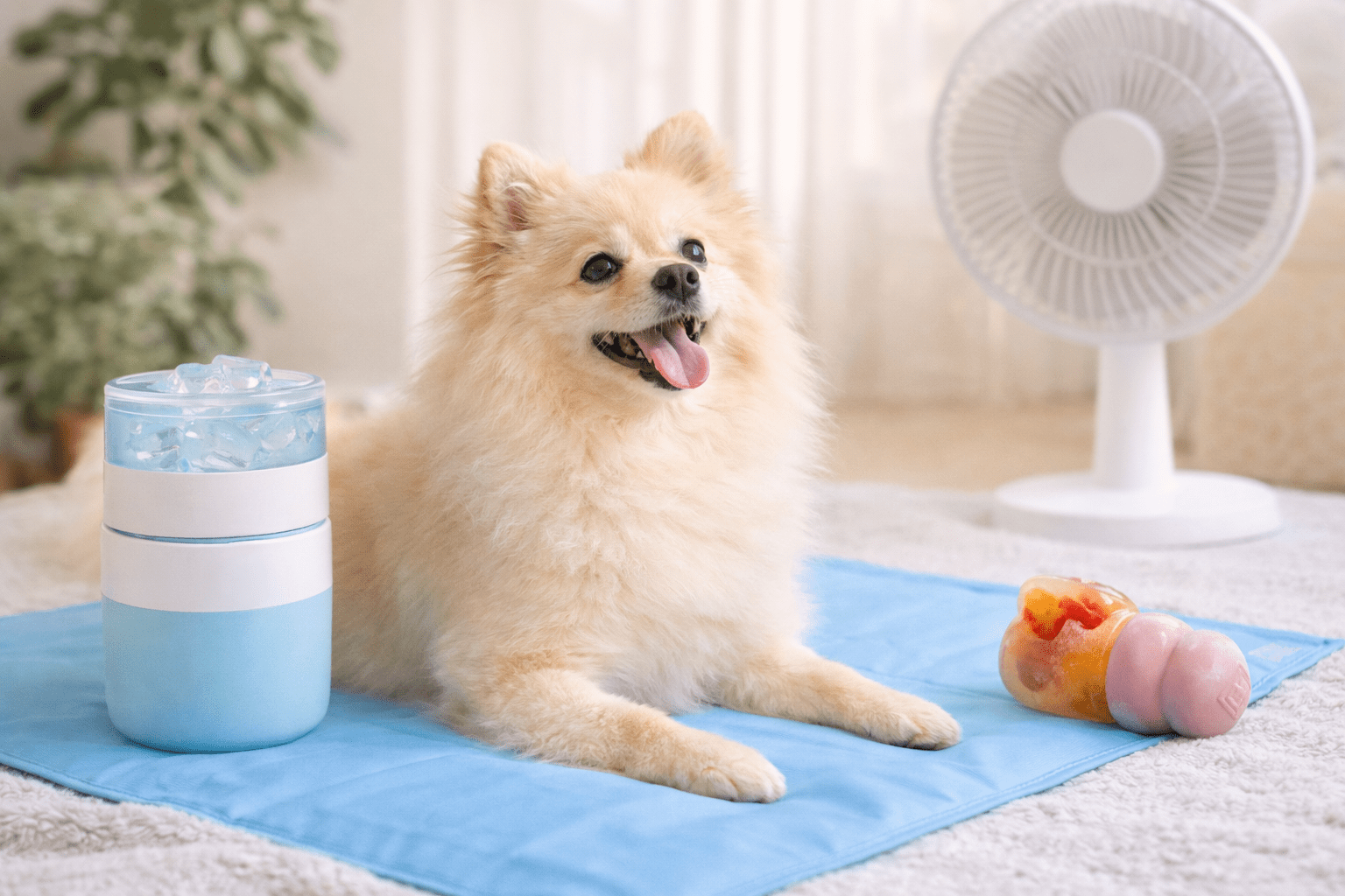 Calor intenso: 5 itens essenciais para o Spitz Alemão no verão