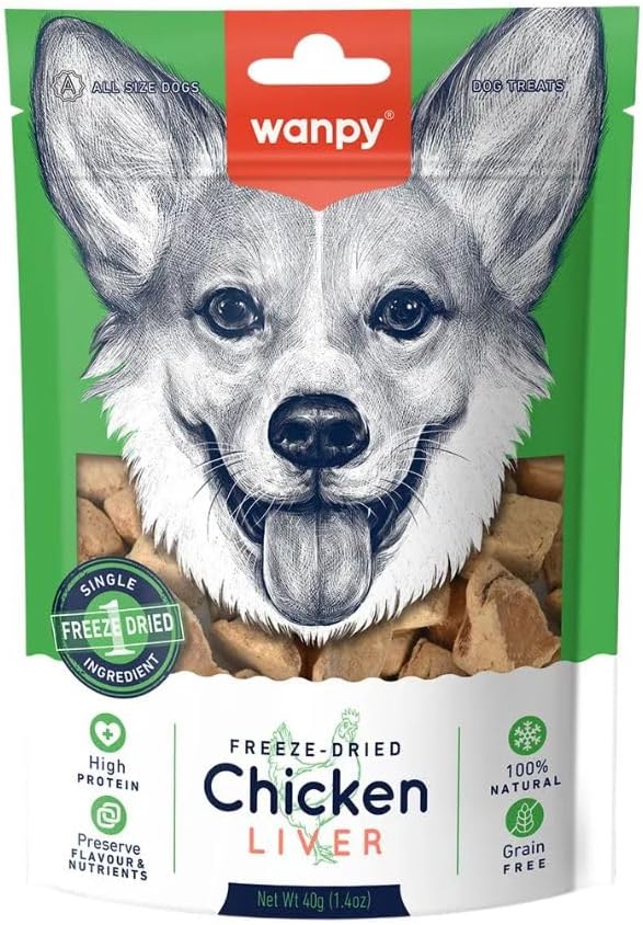 Petisco liofilizado para cães